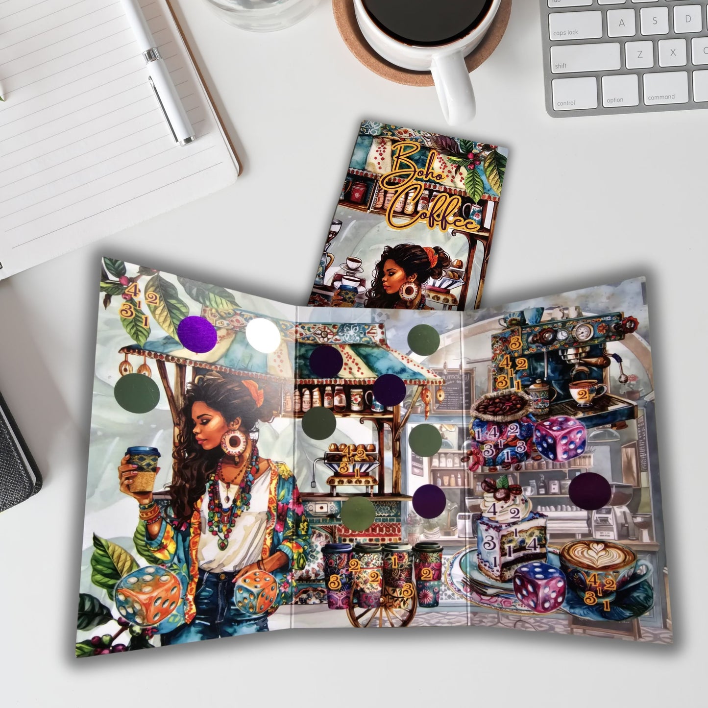 Boho Coffee Klappkarte