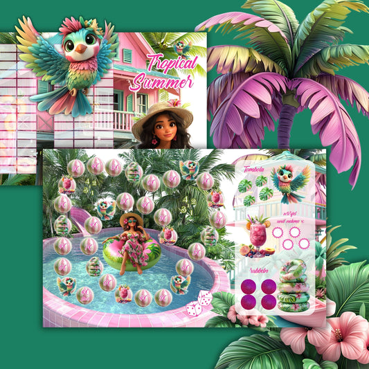 Tropical Summer Klappkarte