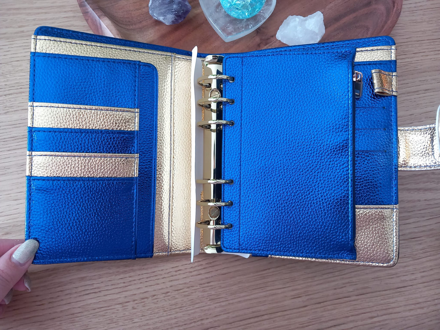 Deluxe Binder blau-gold