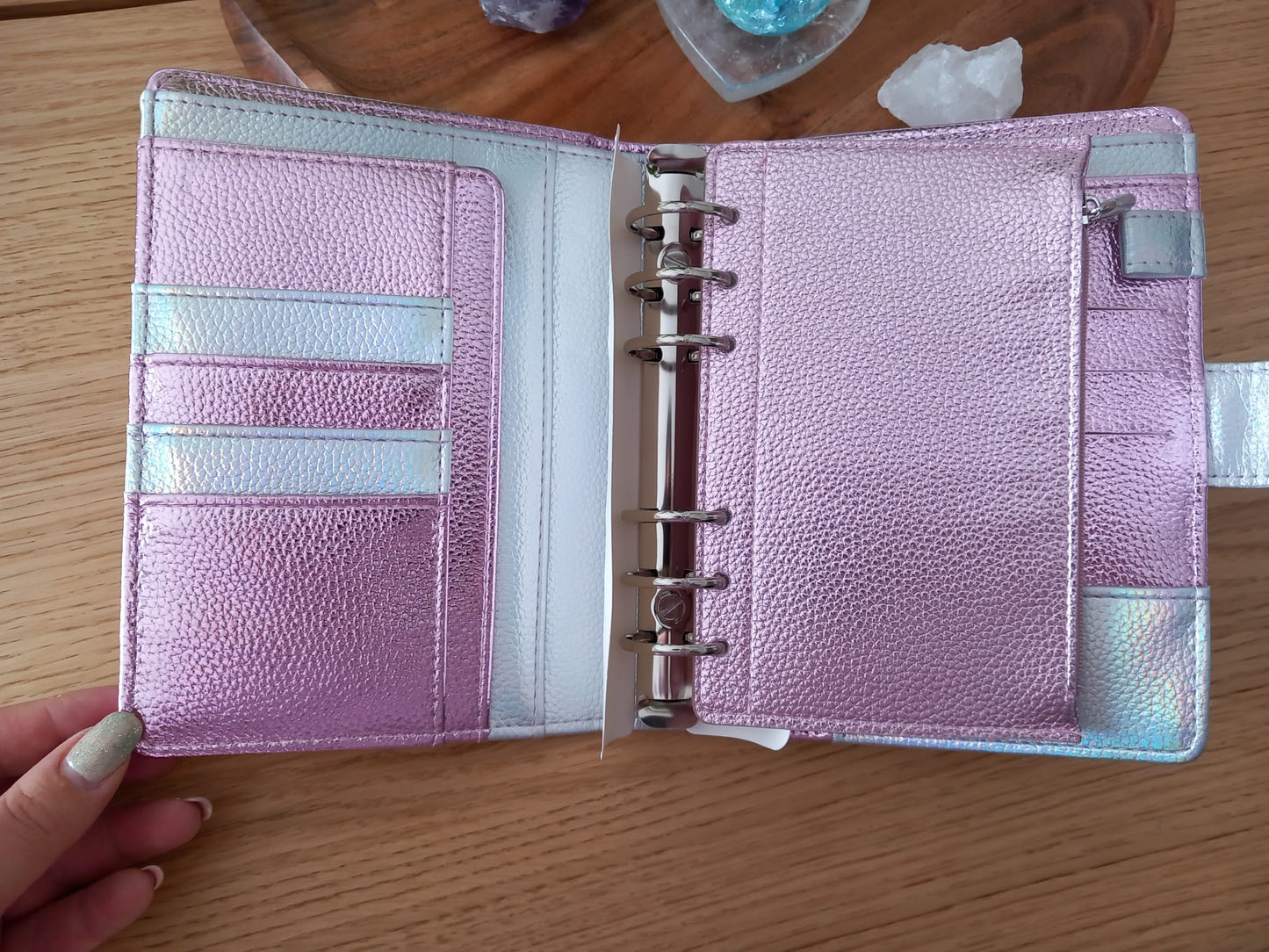 Deluxe Binder rosa-weiß