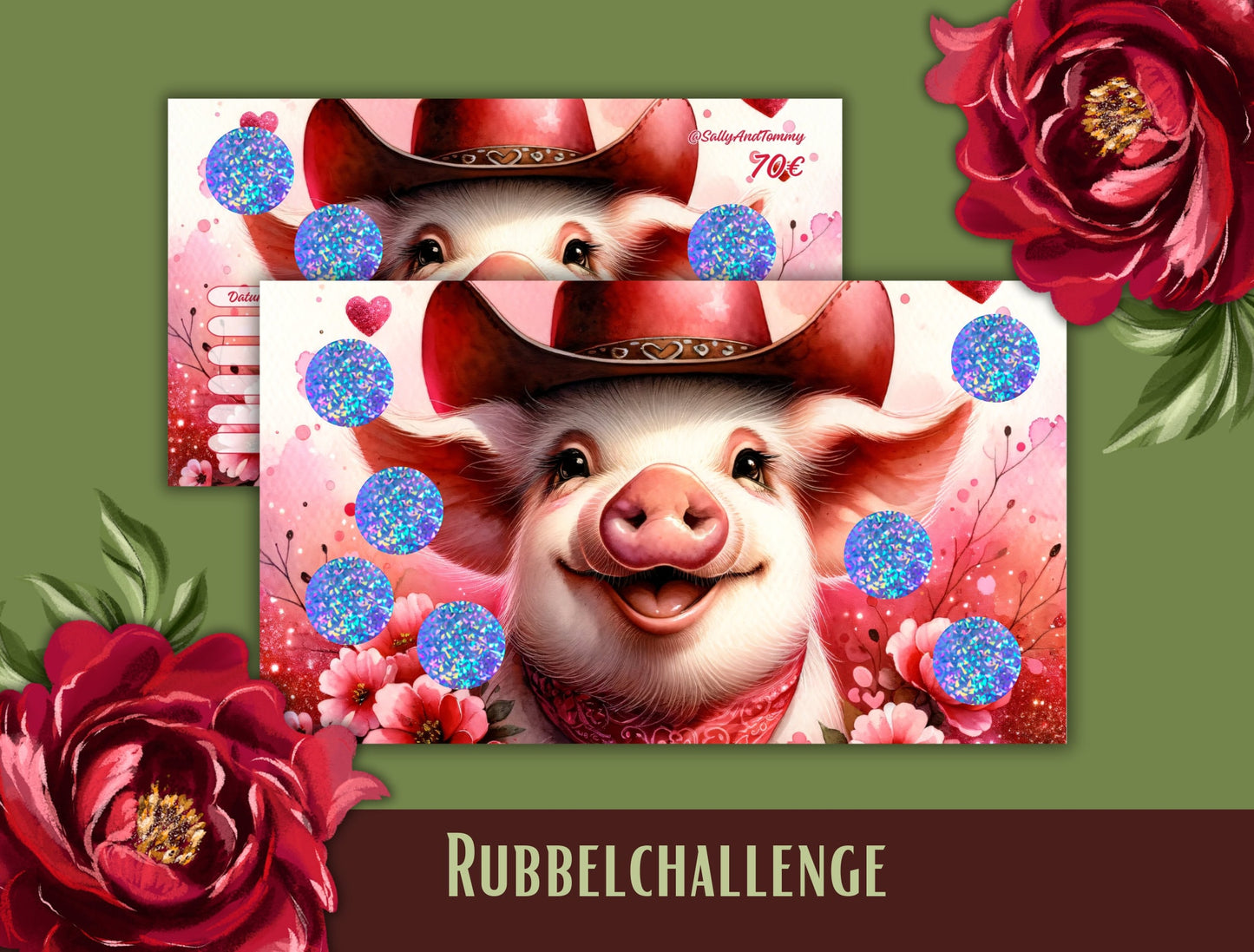 Rubbelchallenge Sparschwein