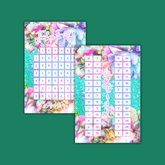 Alphabet & Tombola to Roll Karte