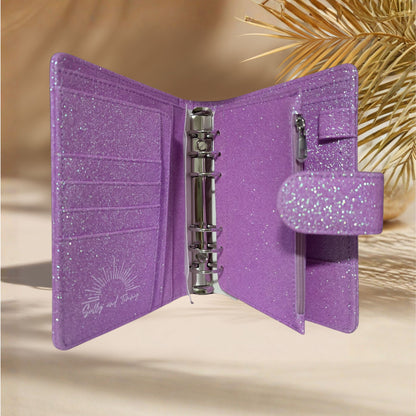 A6 Budget Binder – Glitzer Lila