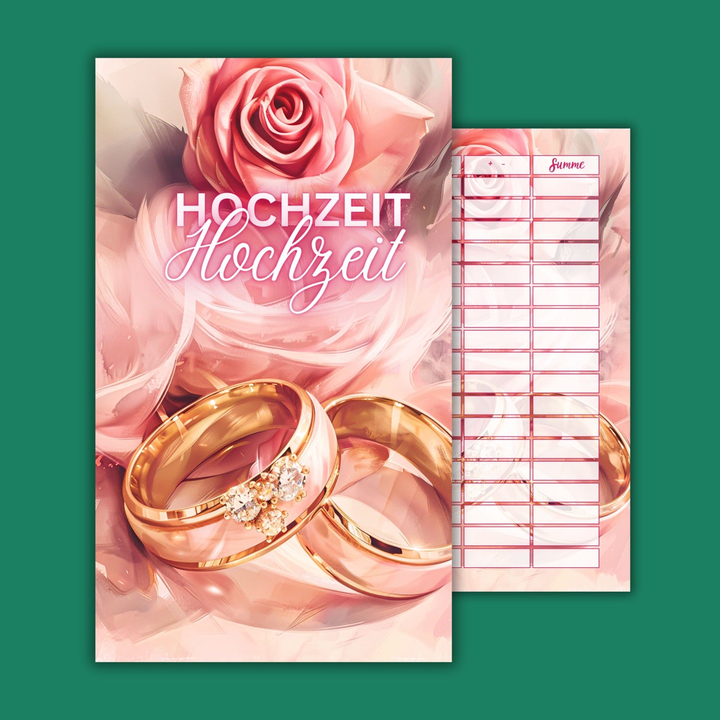 Set aus Deckblatt, Dashboard & Tracker A6