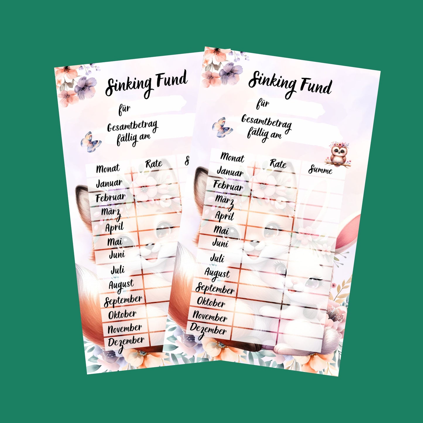 Sinking Fund Waldtiere