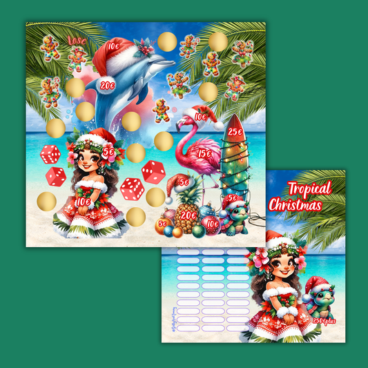 Tropical Christmas Klappkarte