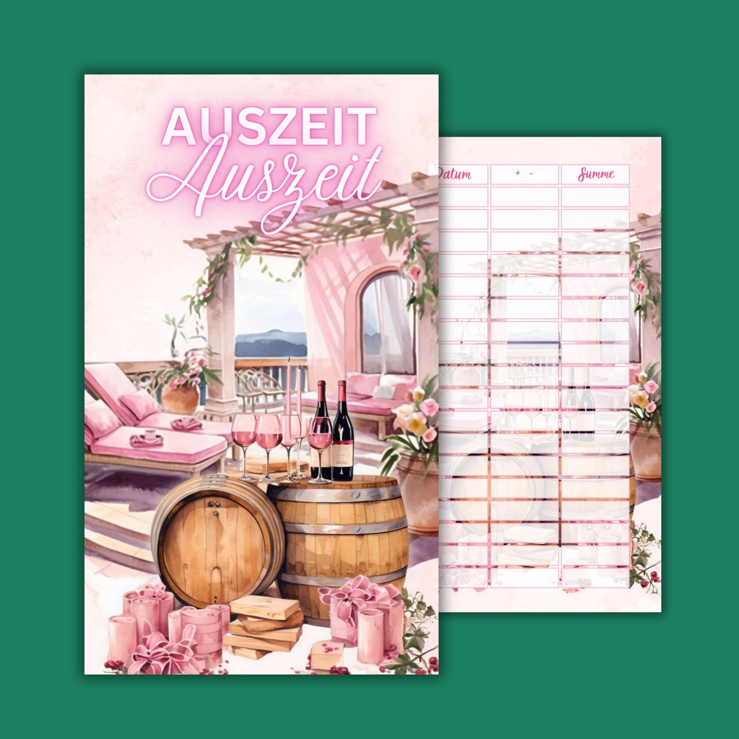 Set aus Deckblatt, Dashboard & Tracker A6