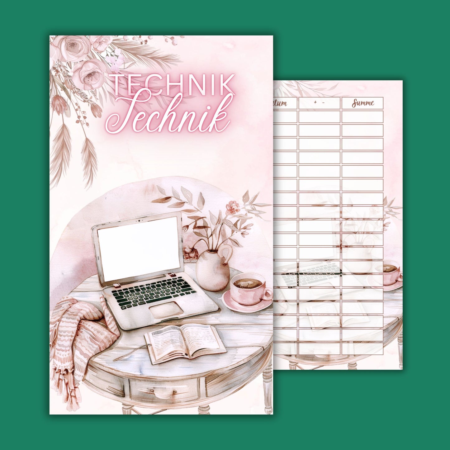 Set aus Deckblatt, Dashboard & Tracker A6