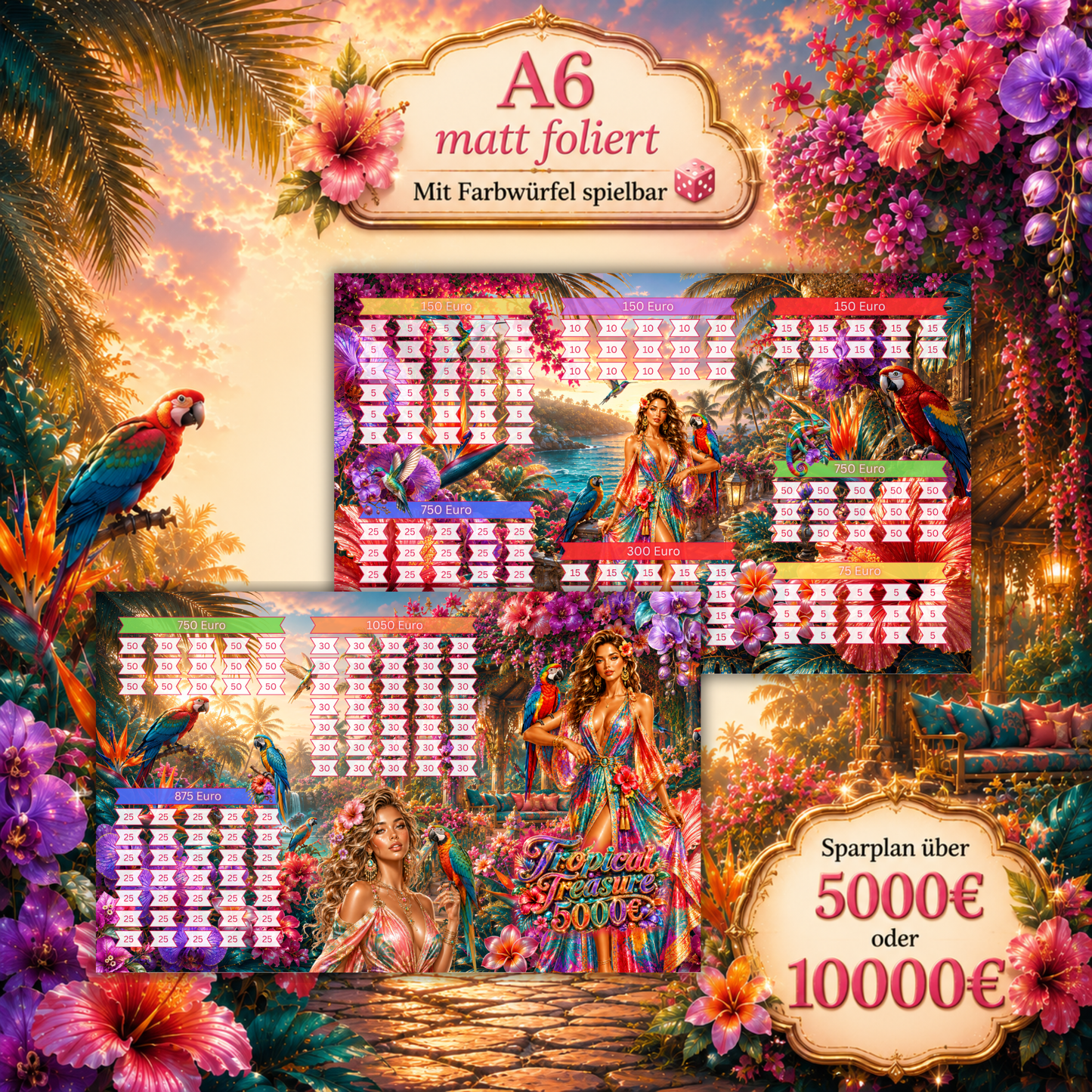 Tropical Treasure Sparplan 5000 & 10000 (foliert)