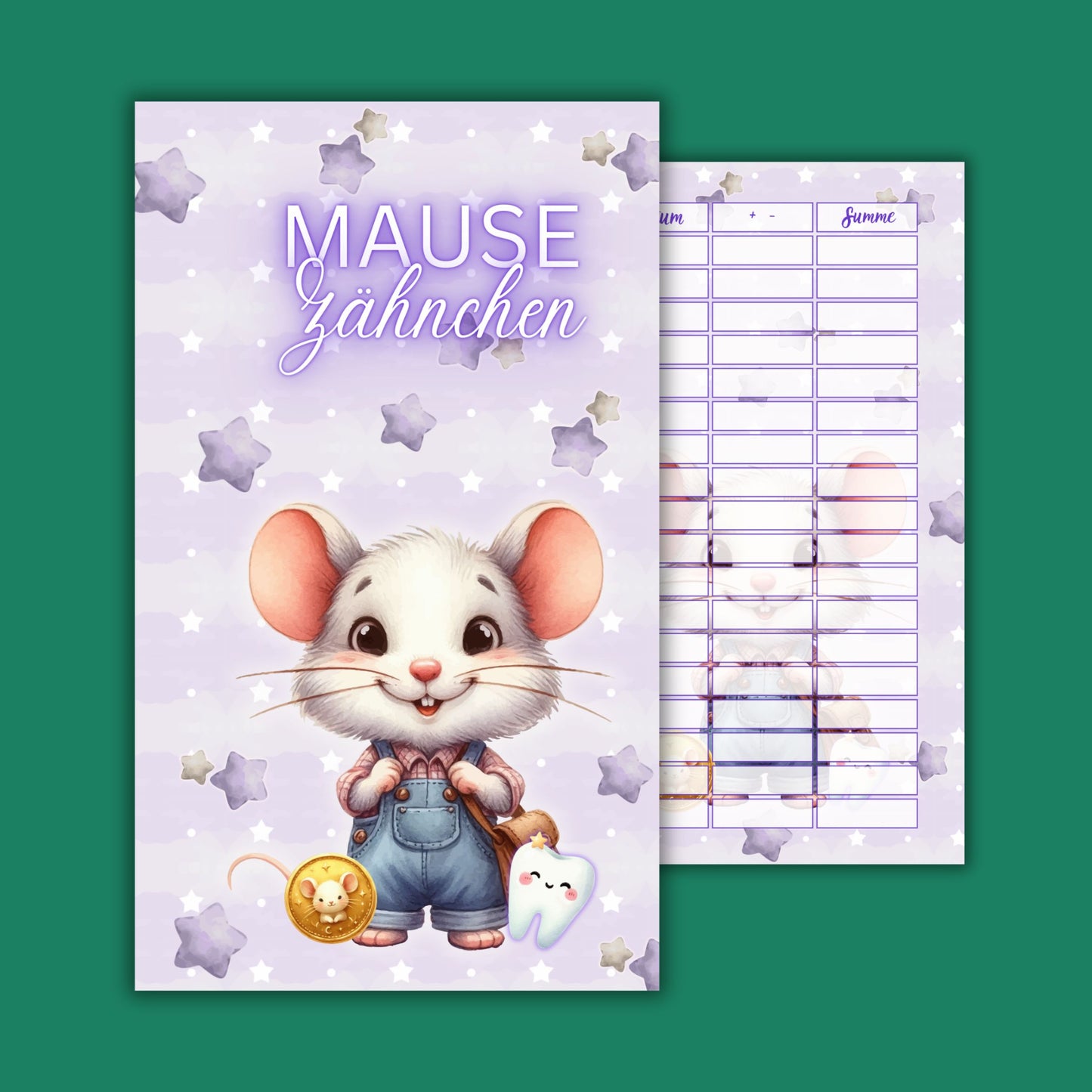Set aus Deckblatt, Dashboard & Tracker A6
