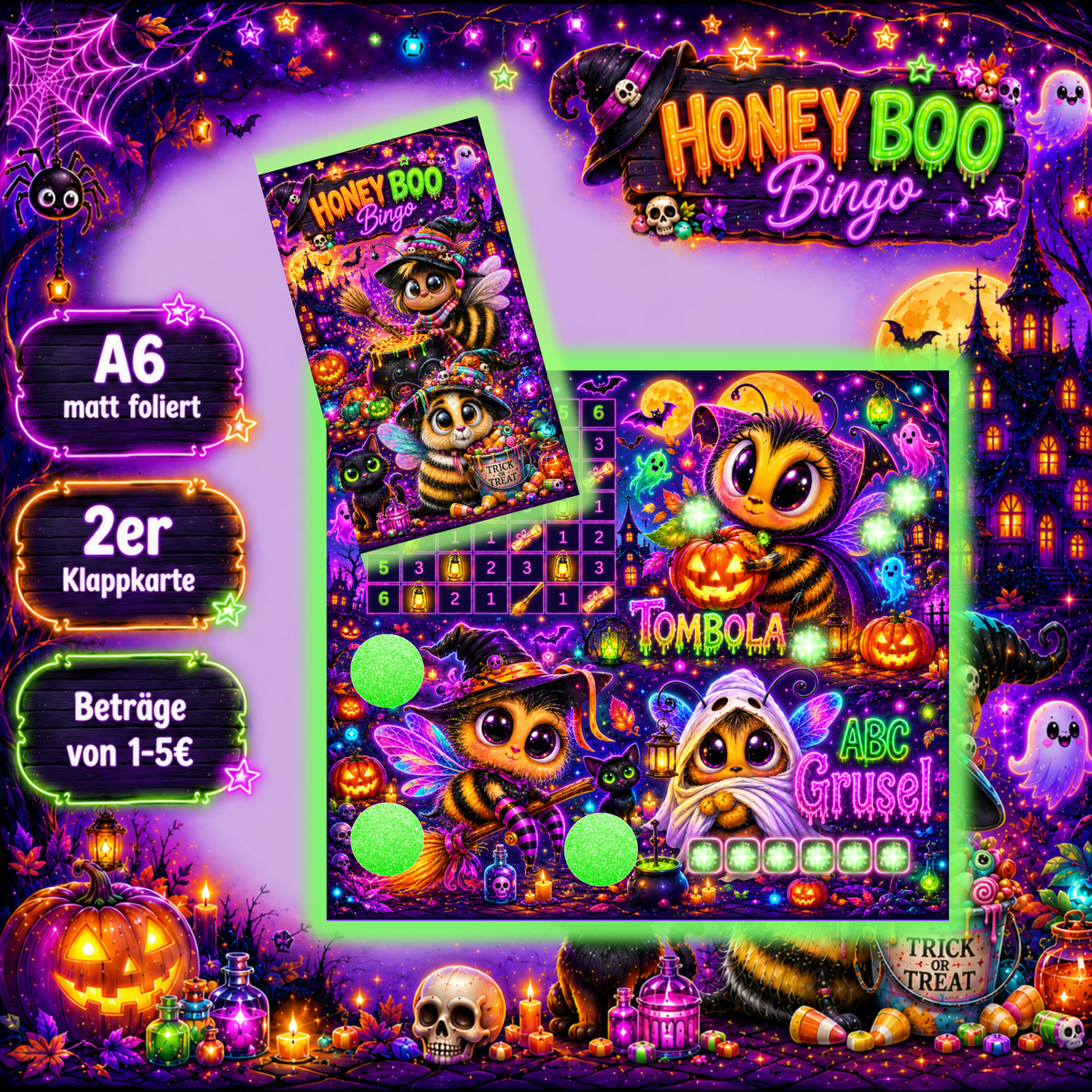 Honey Boo Bingo Klappkarte (foliert)