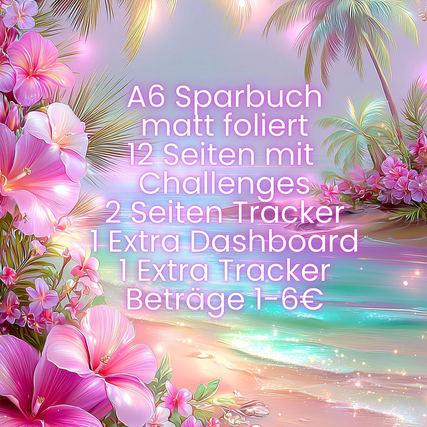 Pink Paradise Sparbuch (foliert)