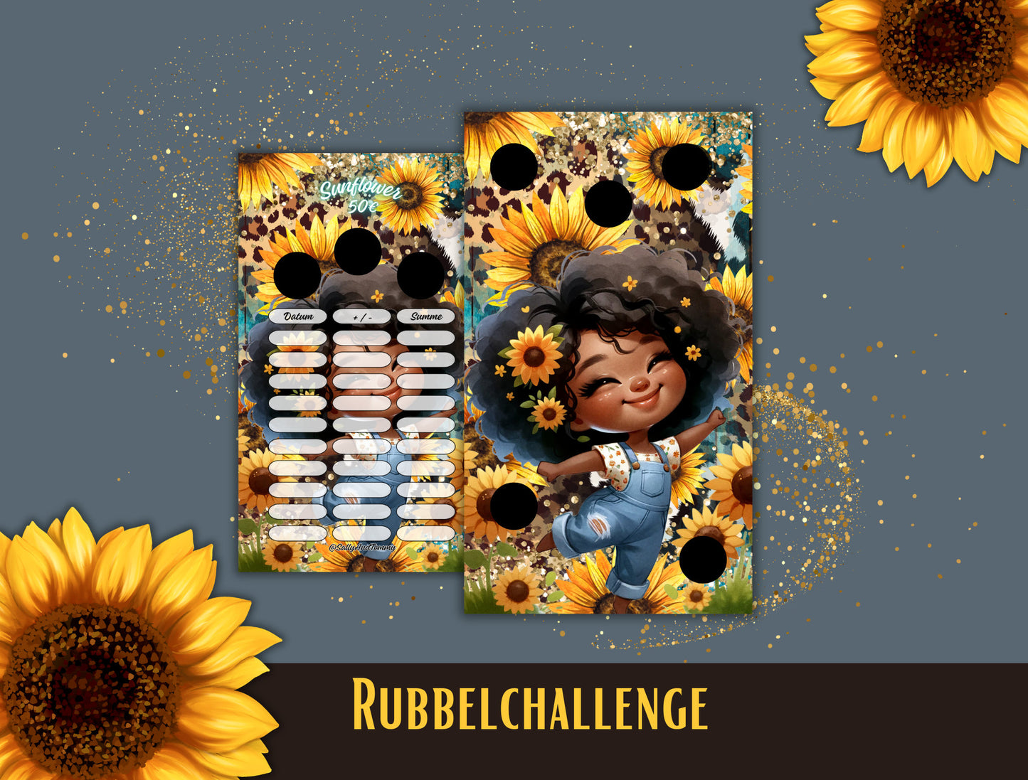 Rubbelchallenge Sunflower