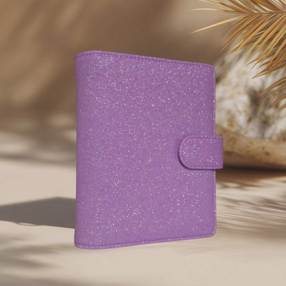 A6 Budget Binder – Glitzer Lila