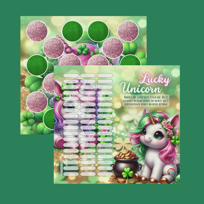 Lucky Unicorn Memory Klappkarte